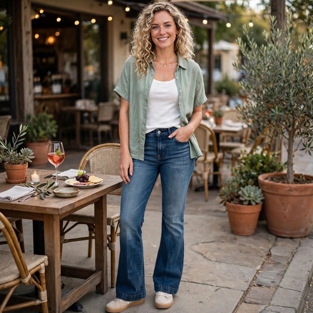 Citizens of Humanity Faze 003 Jeans Low Waist Full Leg Stretch Denim Women